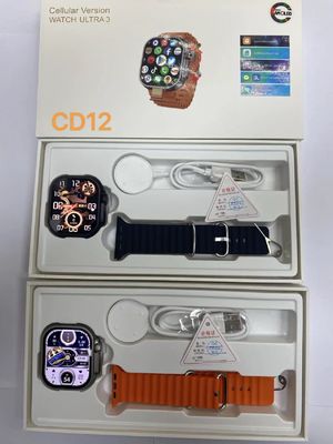 CD12 4G LTE Smart Watch met draaiende camera en touch zoom waterdicht AMOLED Display 2000mA batterij