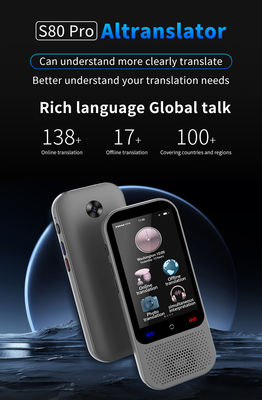 2025 S80PRO Taalvertaler Apparaat 138 Talen Stem Draagbare Online Offline Vertaling